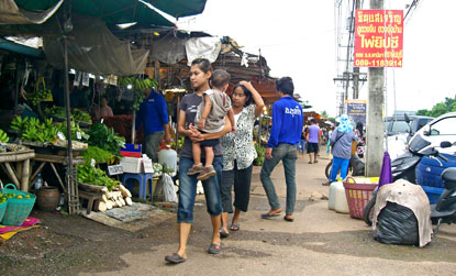 ตลาดผลไม้หนองชะอม-ปราจีนบุรี-
